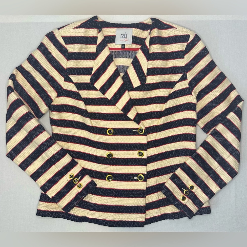Cabi Love Carol Collection Nautical Jacket, Size 6